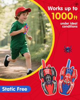 Humzo Spider Hero walkie side view, compact and lightweight for small hands.