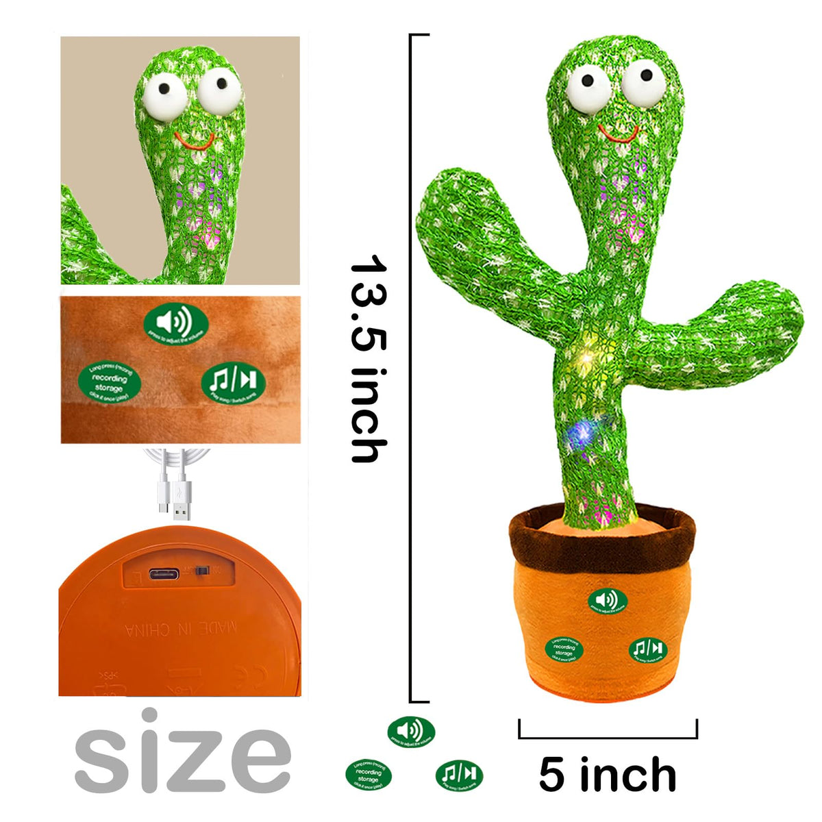Hunfur cactus toy packaged as a gift-ready, celebratory present