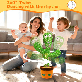 Hunfur cactus toy volume control helps customize listening during play.