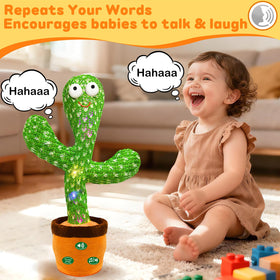 Hunfur cactus toy volume control button for comfortable listening
