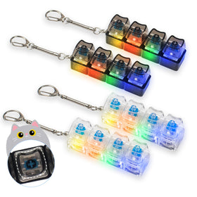 Hunfuthr luminous cat keyboard white with LED glow for focused work