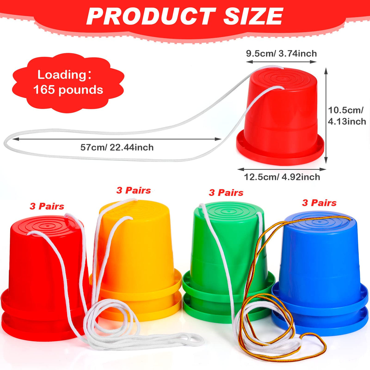 Hungdao balance stilts green pairs sturdy plastic for indoor obstacle course practice.