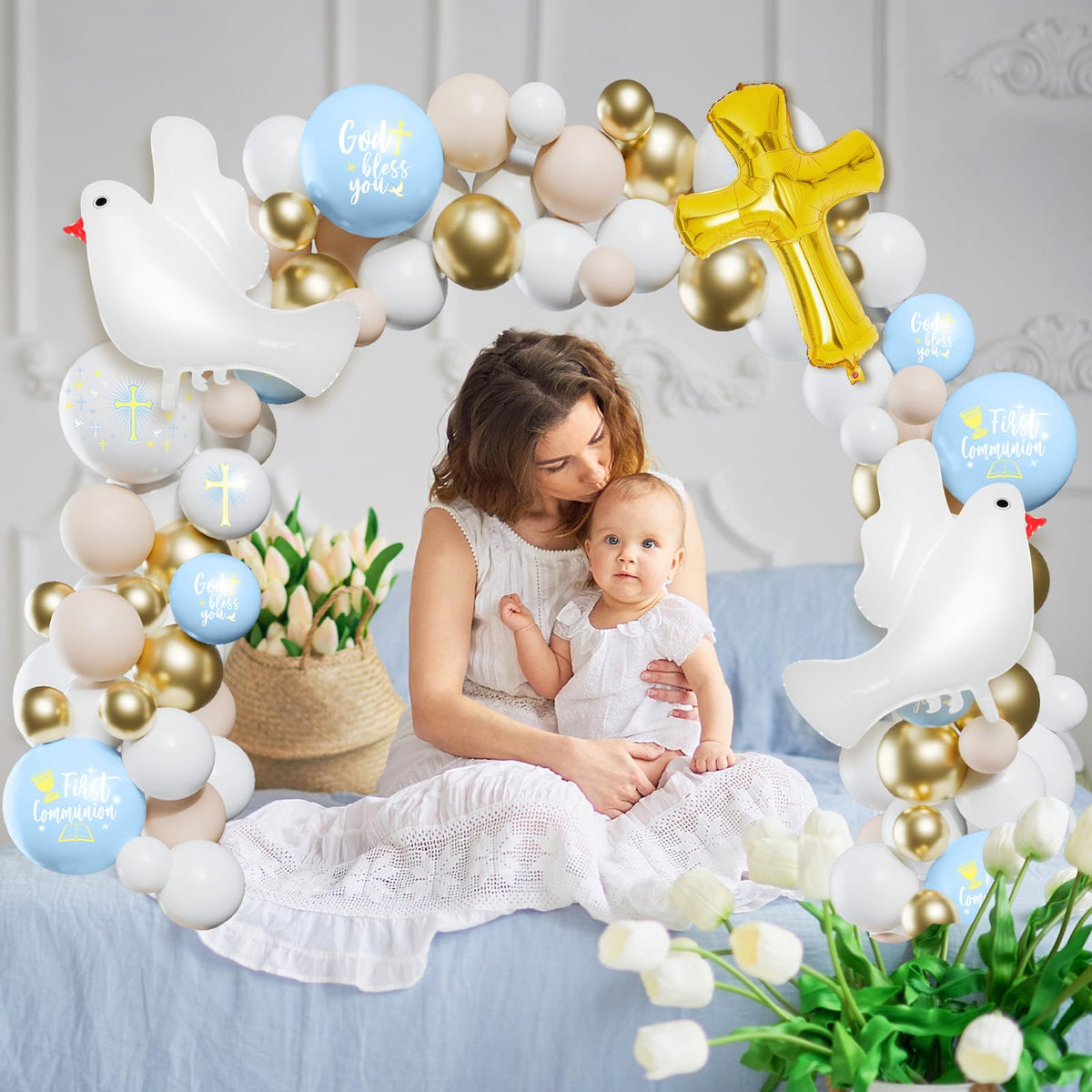 Hungdao balloon glue and ribbon set for secure, customizable arrangements