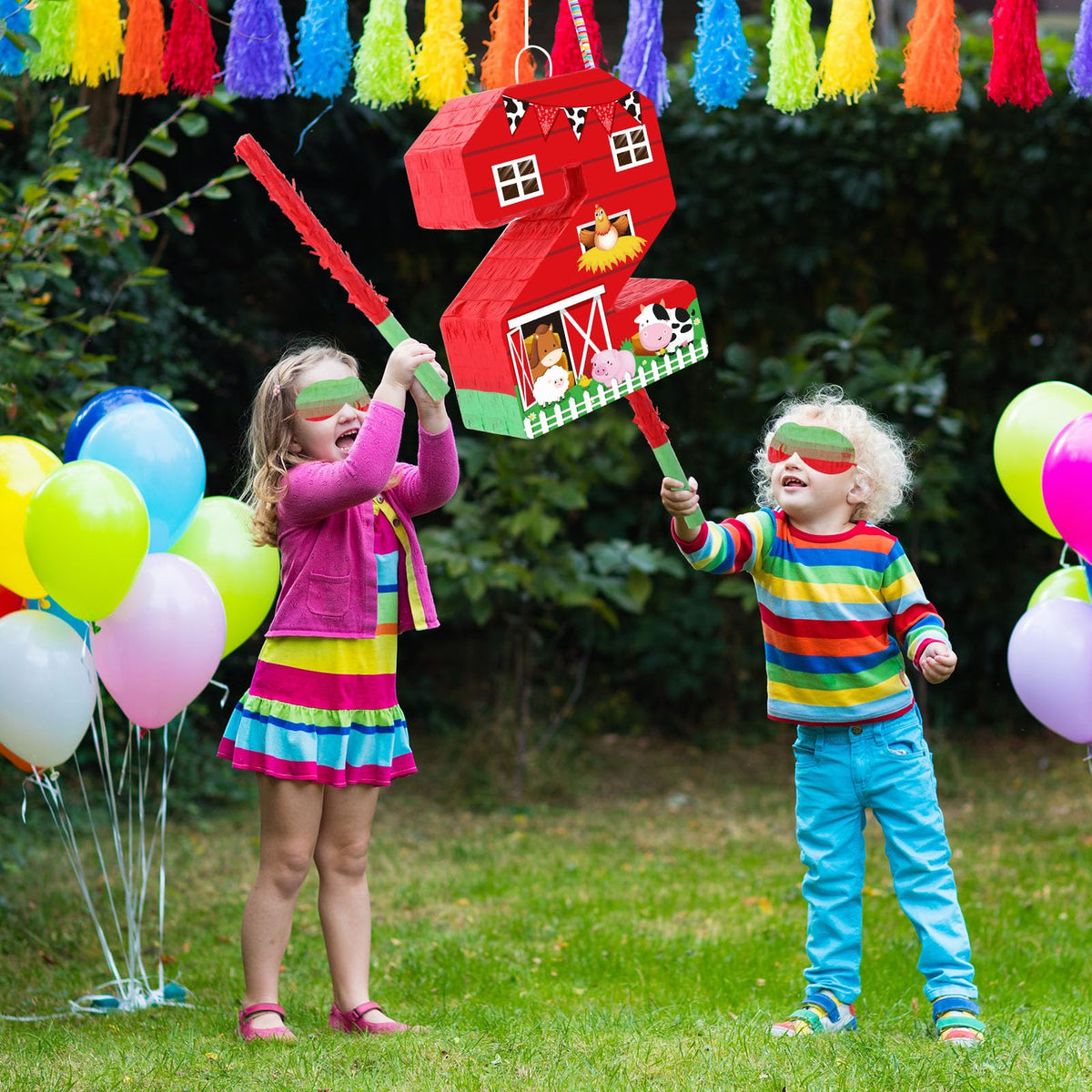 Hungdao barnyard pinata hanging loop, sturdy top for easy ceiling or tree mounting.