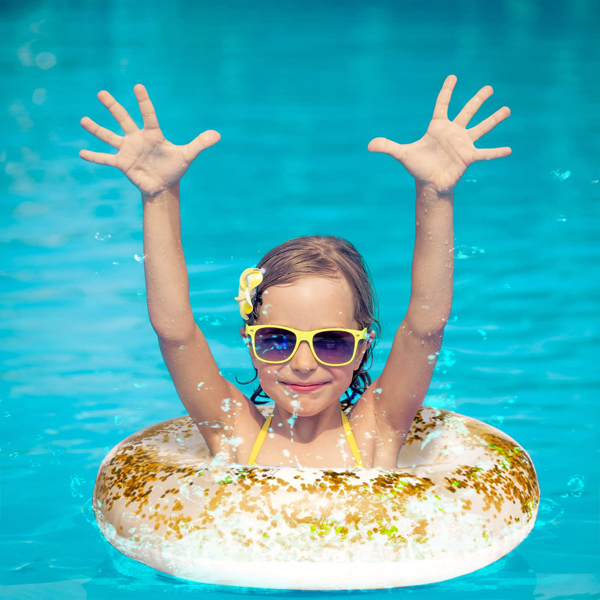 Hungdao beach party glitter setup inspiring lively water fun.