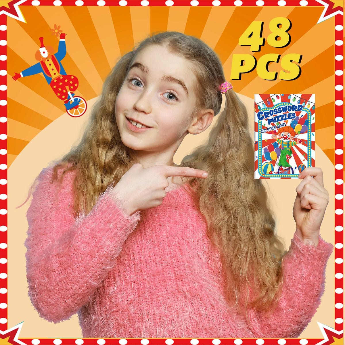 Hungdao circus mini activity book classroom prize option to motivate learners