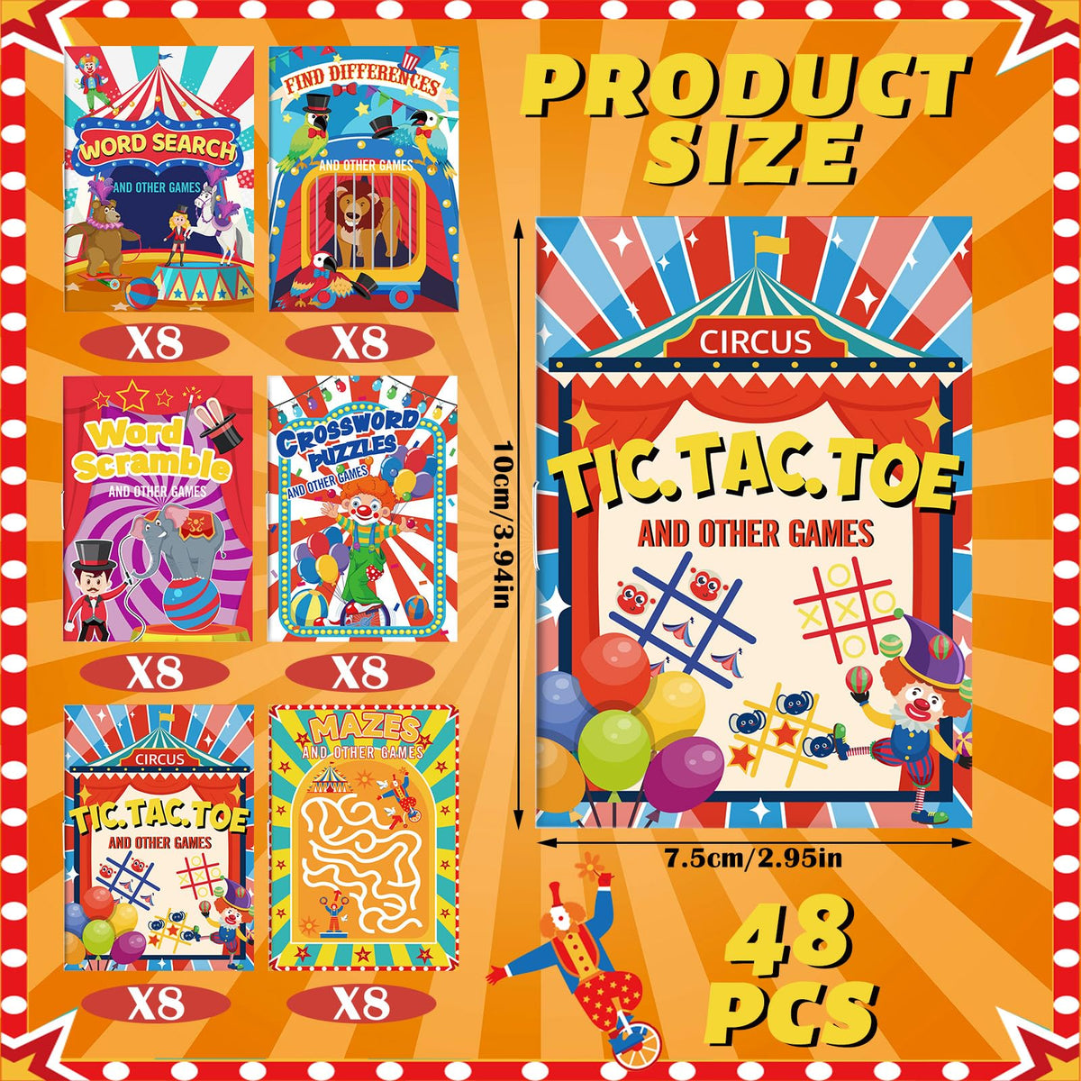 Hungdao circus mini activity book coloring pages designed for budding artists