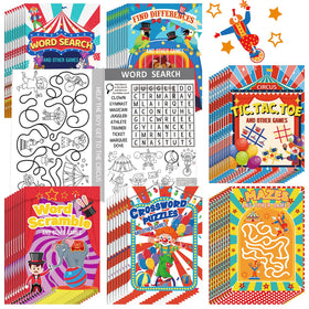Hungdao circus mini activity book front cover showing lively circus artwork for curiosity on the go