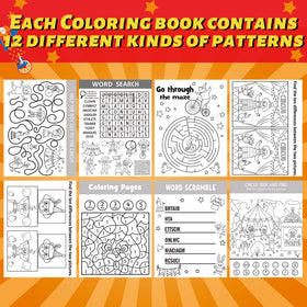Hungdao circus mini activity book mazes to boost problem solving during trips