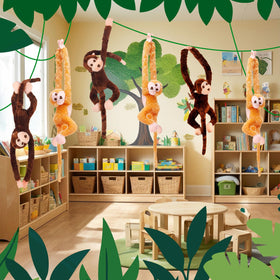 Hungdao classroom decoration monkey toys for bright, engaging spaces.