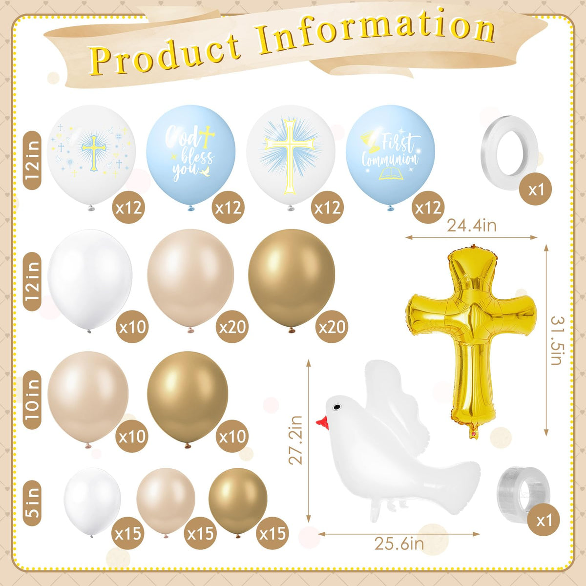 Hungdao dove foil balloons add symbolic elegance to the decor