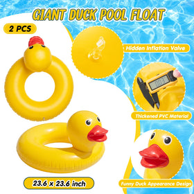 Hungdao duck inflatable tube, kid-friendly design for beach and pool play.