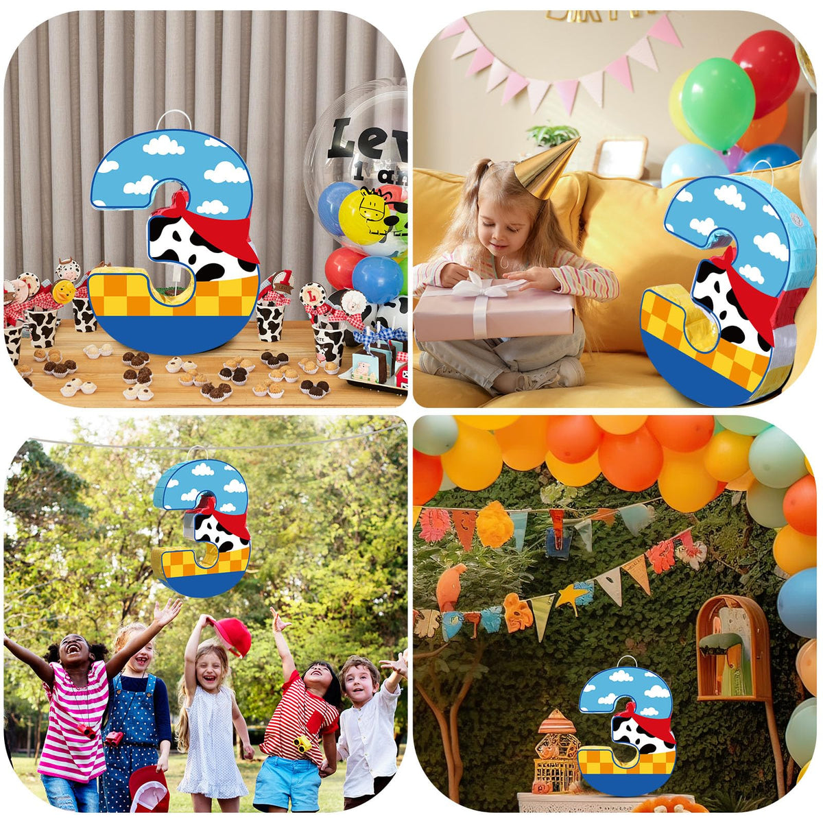Hungdao durable paper pinata designed for lively farm and birthday celebrations.
