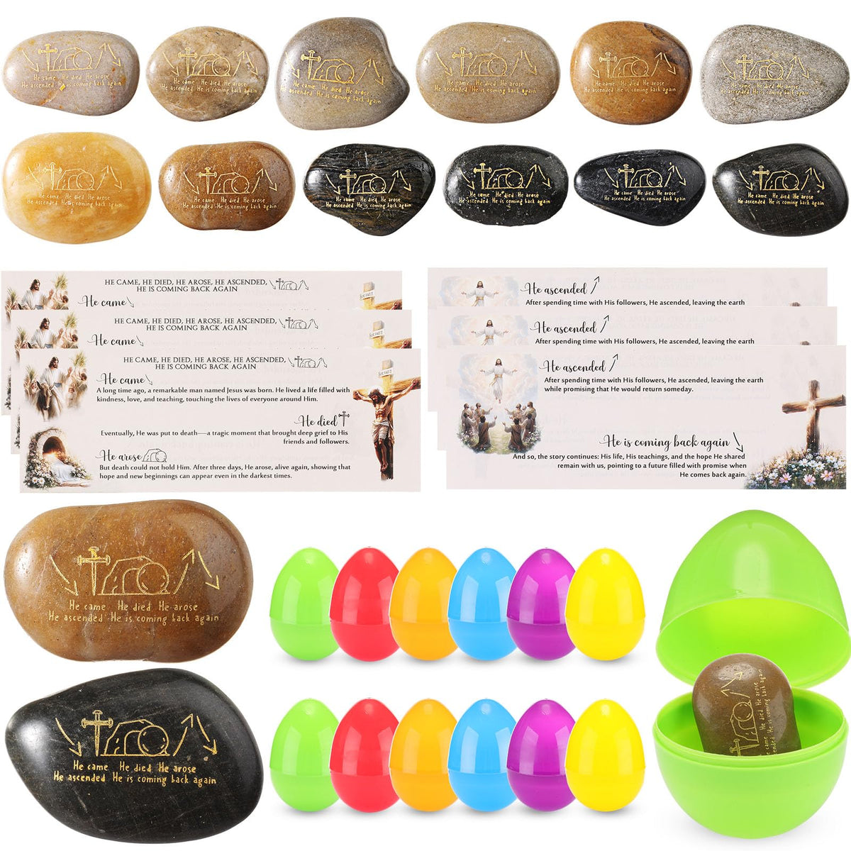 Hungdao Easter eggs in six bright colors for vibrant baskets and gifts