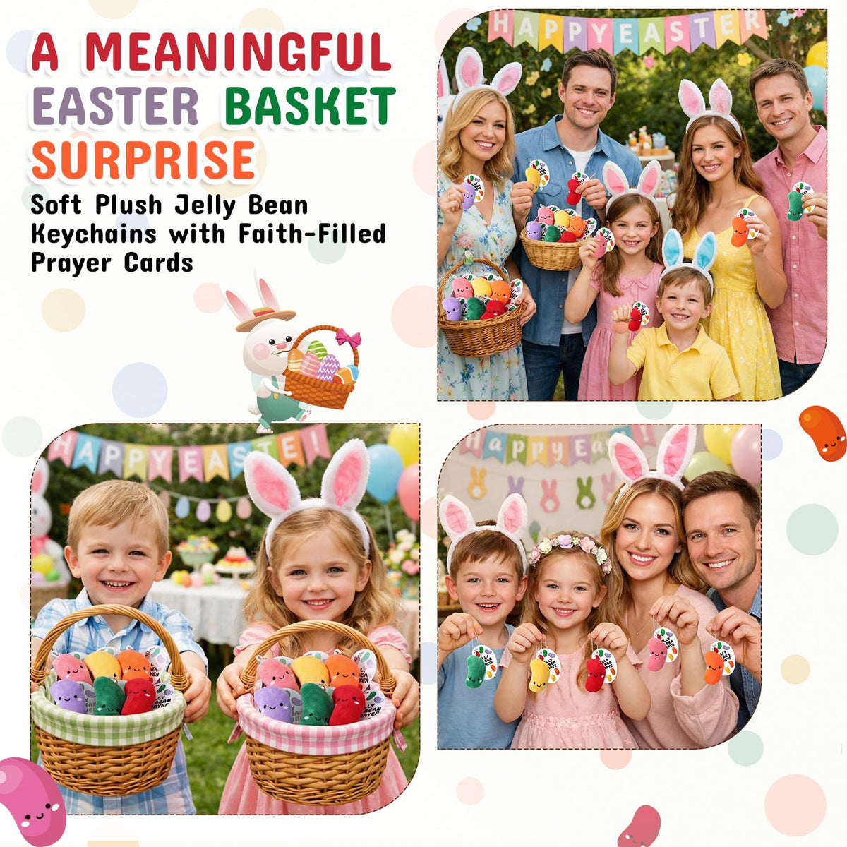 Hungdao Easter gift set pairs charms with meaningful messages for celebrations.