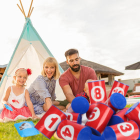 Hungdao family game night setup for indoor or outdoor fun