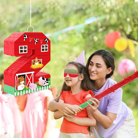 Hungdao farm pinata triangle banner decorations, cheerful flags elevate party decor.