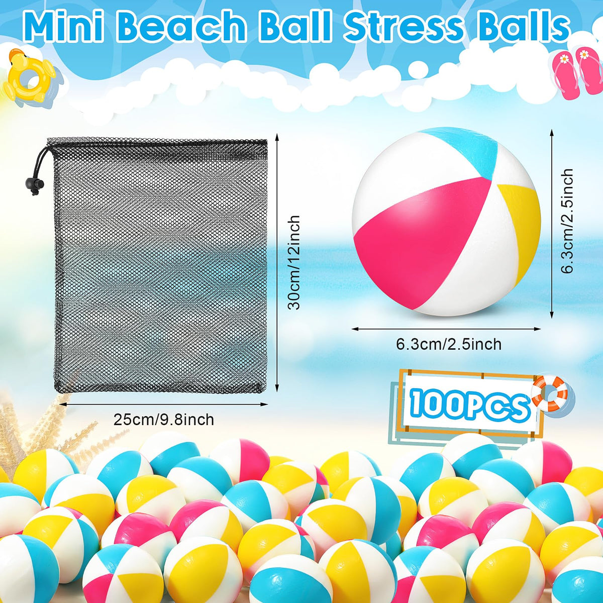 Hungdao foam material beach ball, durable indoor and outdoor play in bright colors.