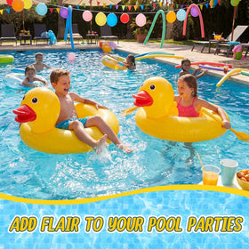 Hungdao giant duck float, easy to inflate and pack away after use.