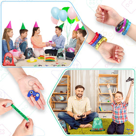 Hungdao party supplies suit both kids and adults with wearable wristbands.