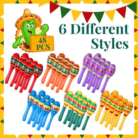 Hungdao mini wooden maracas in second design for lively celebrations and kid-friendly fun.