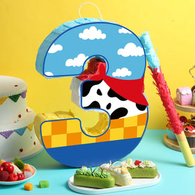 Hungdao multicolor pinata 40-31-7cm sized for candy and small toy fillings.