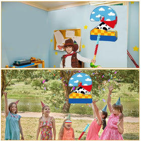 Hungdao pinata dimensions 40.5x31.5x7 cm suitable for display.