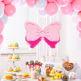 Hungdao Pink Bow Pinata eye-patch with blindfold for a fun party game