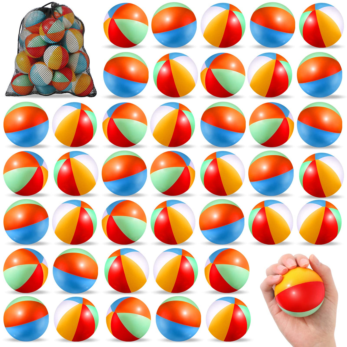 Hungdao rainbow beach stress ball in hand for portable focus and stress relief