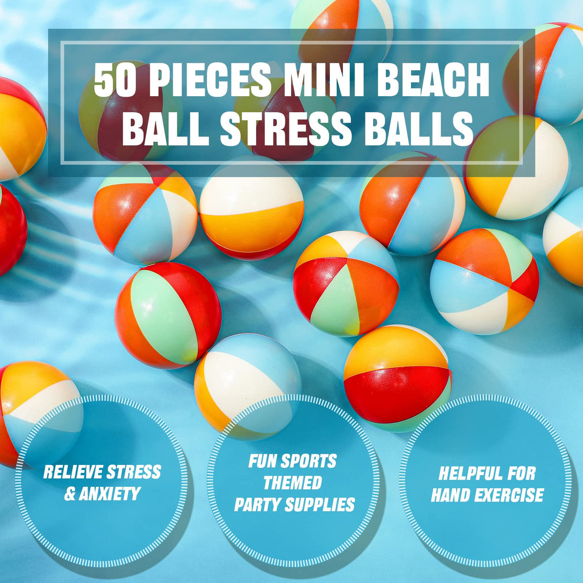 Hungdao beach stress balls with mesh bag ready for party favors and classroom rewards