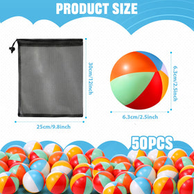 Close-up of Hungdao rainbow PU foam ball showing soft texture and color variety