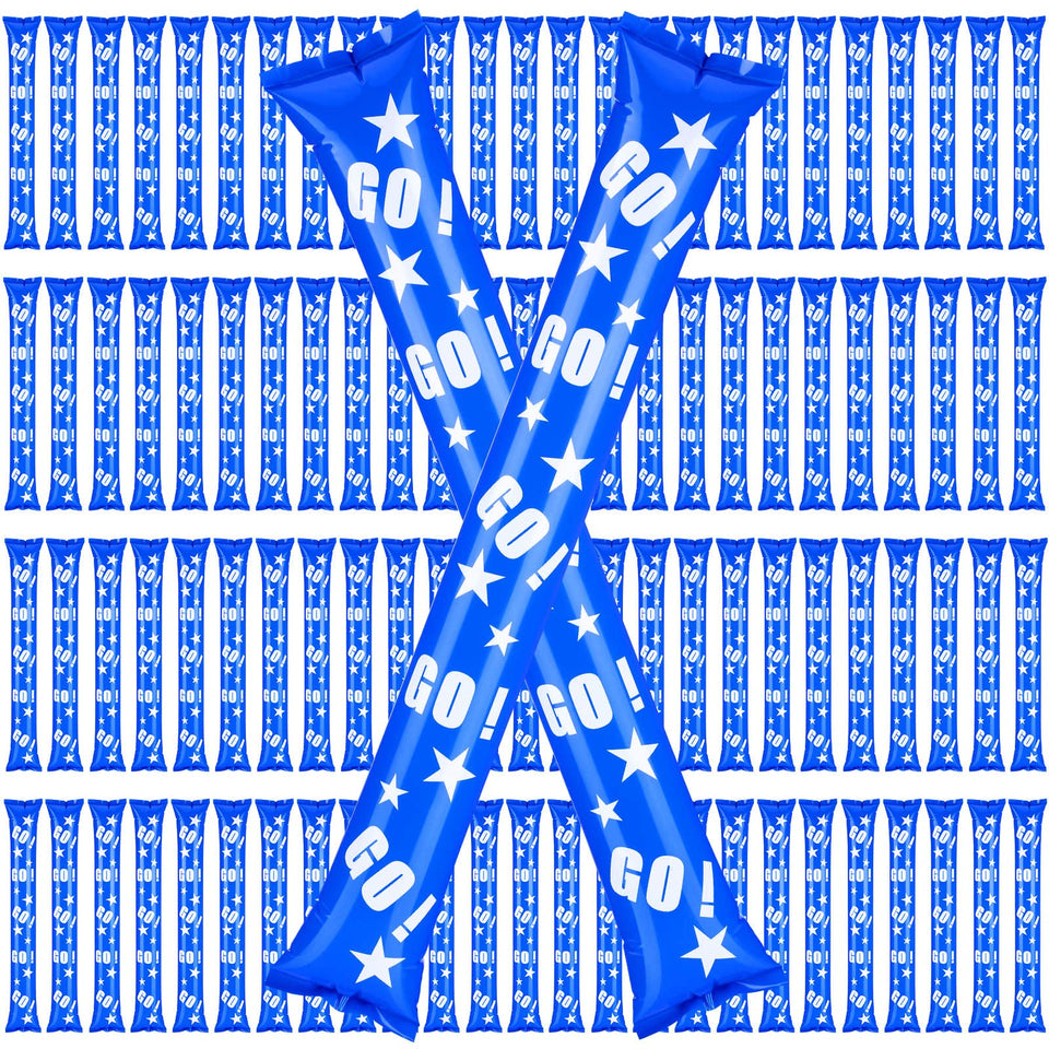 Hungdao thunder sticks blue pack showing 100 pieces for game-day cheering.