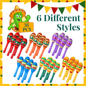 Hungdao wood maracas bulk pack 36 pcs image emphasizing durable, classroom-ready percussion.