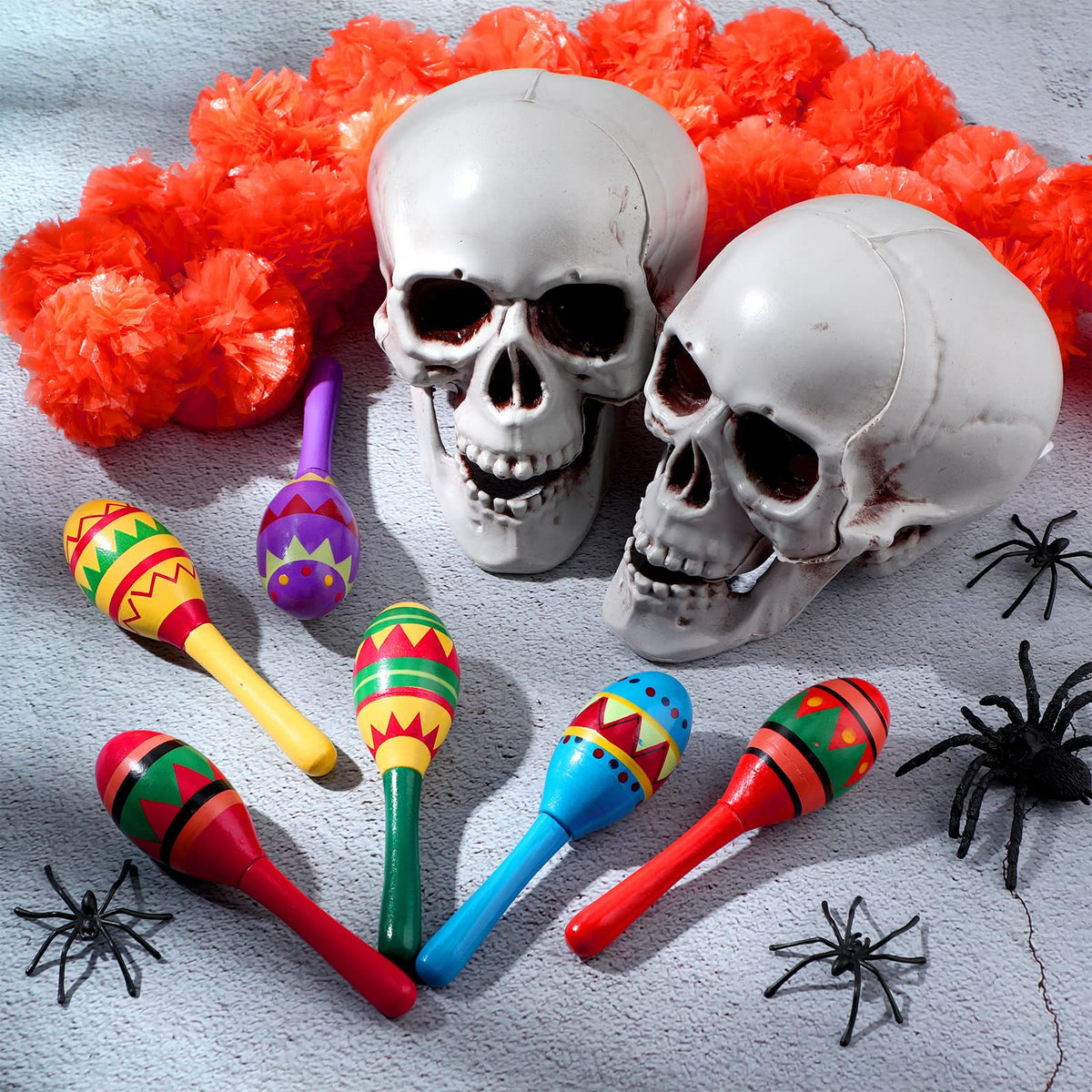 Hungdao 48-piece maracas set adds charm to party favors and decor.