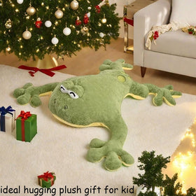 Huniupore frog plush as vibrant room decor and imaginative friend.