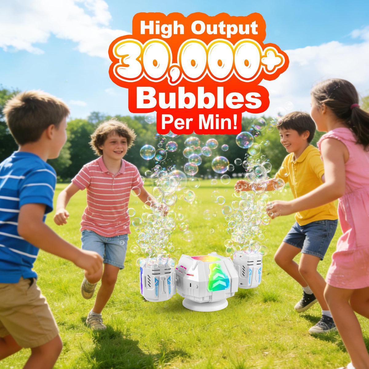 HUNKING bubble machine remote control enables hands-free operation at parties