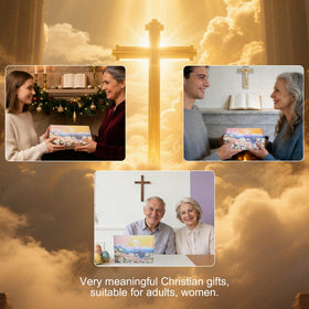 HUNKING Jesus Cross Flower gift packaging signals a meaningful surprise.