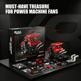 HUNKING V8 engine model kit gift ready packaging for enthusiasts