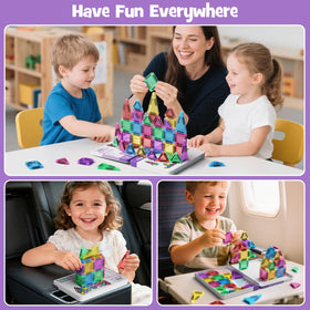 Hunloot 40-piece magnetic building blocks enable versatile shapes and storytelling.