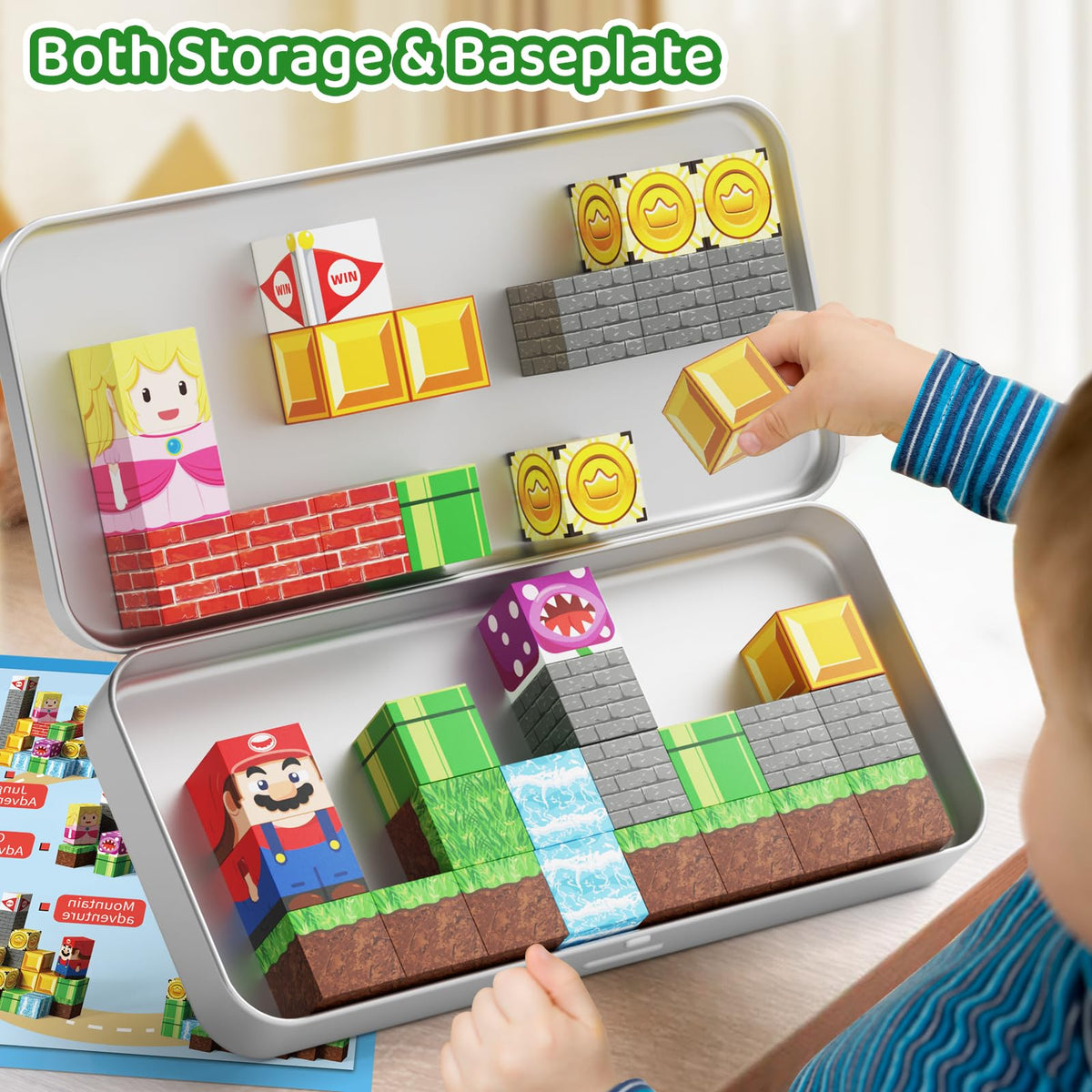 Hunloot magnetic cubes on fridge surface spark imaginative play and magnetic exploration