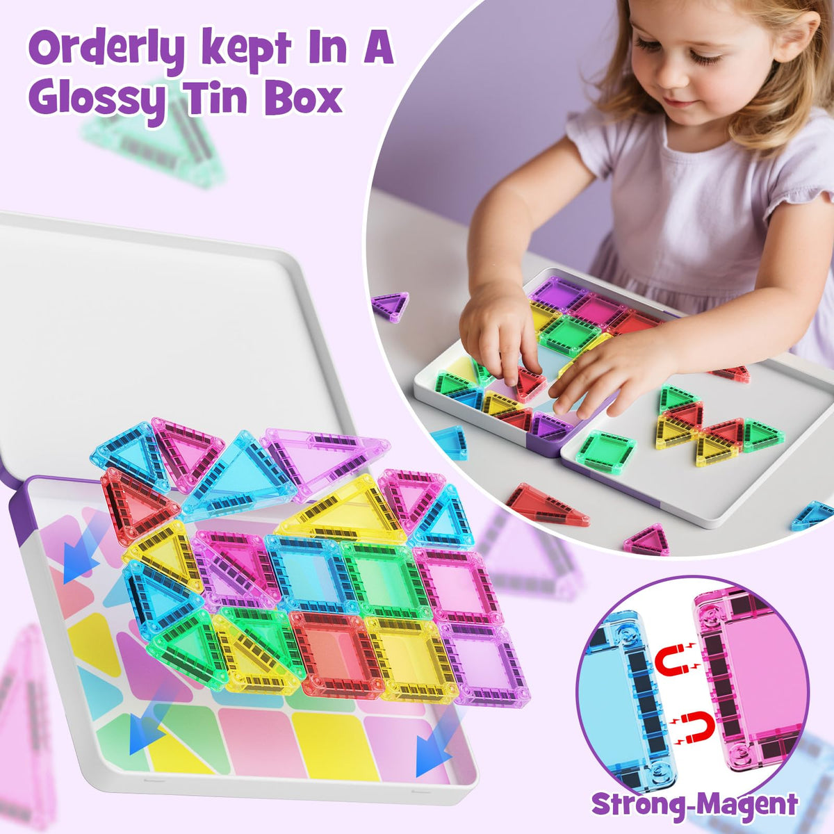 Hunloot Montessori-inspired tiles promote STEM thinking and sensory exploration.
