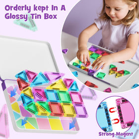 Hunloot Montessori-inspired tiles promote STEM thinking and sensory exploration.