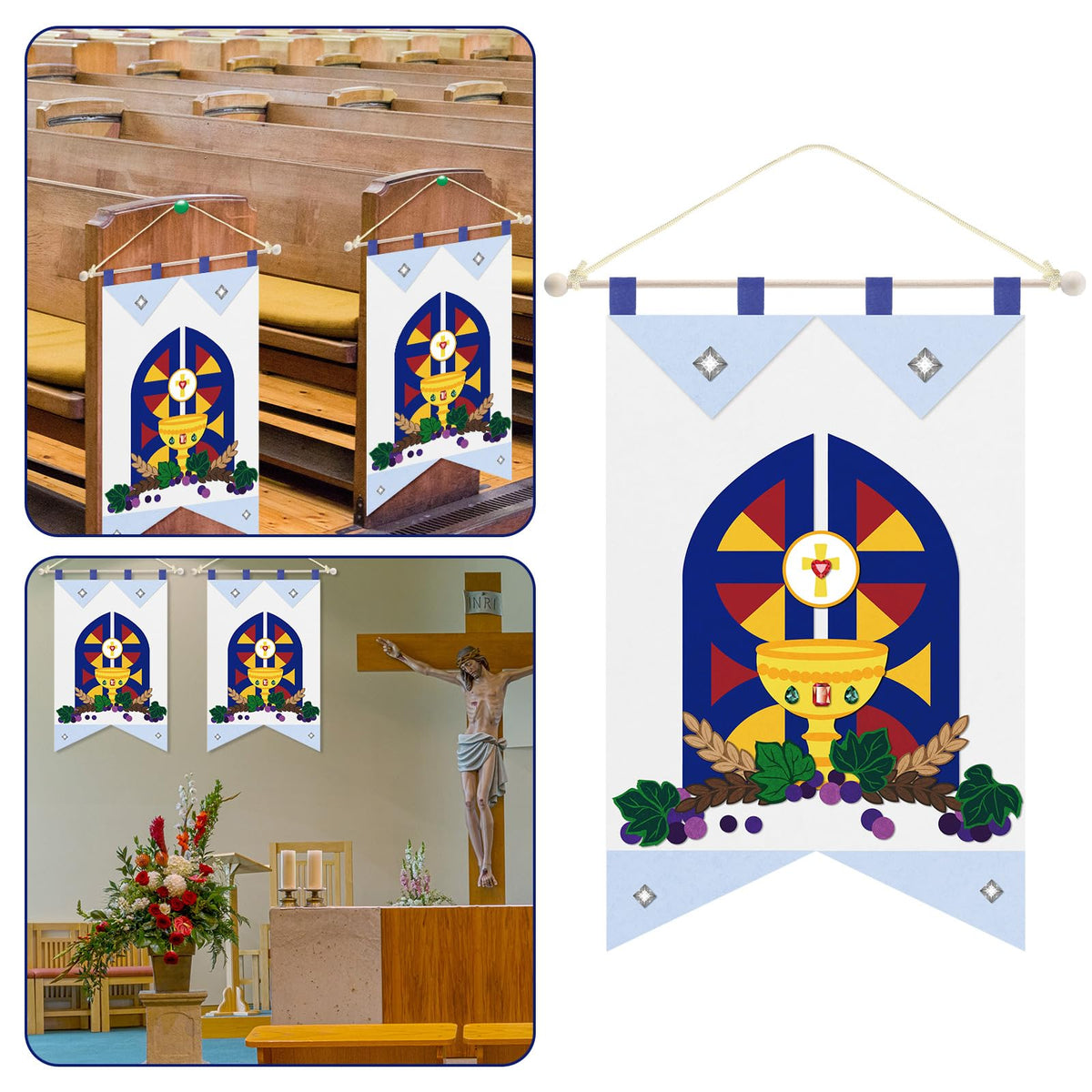 HunnmingRe banner kit supports universal appeal across religious events.