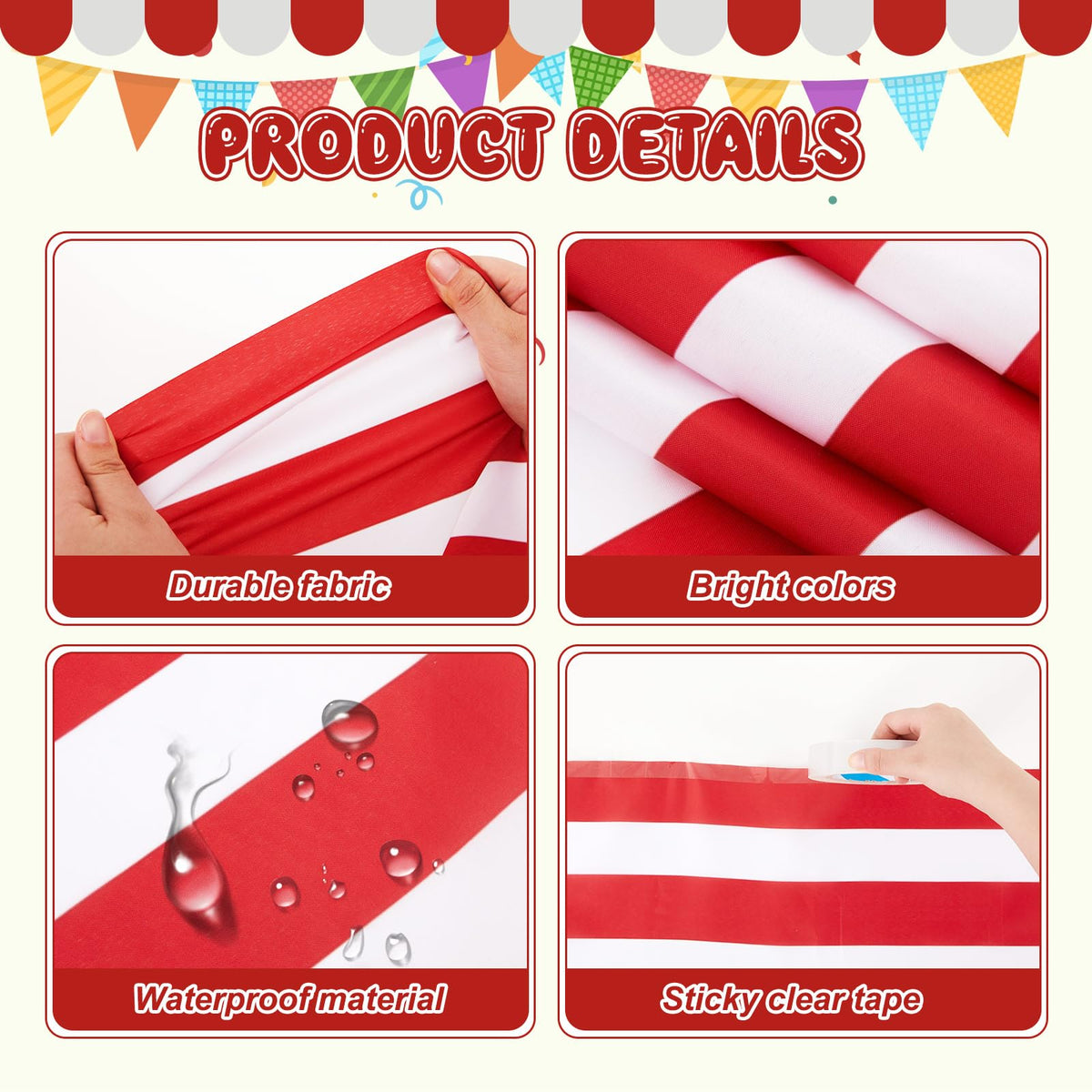 HunnmingRe circus banner ceiling decoration elevates party ambiance