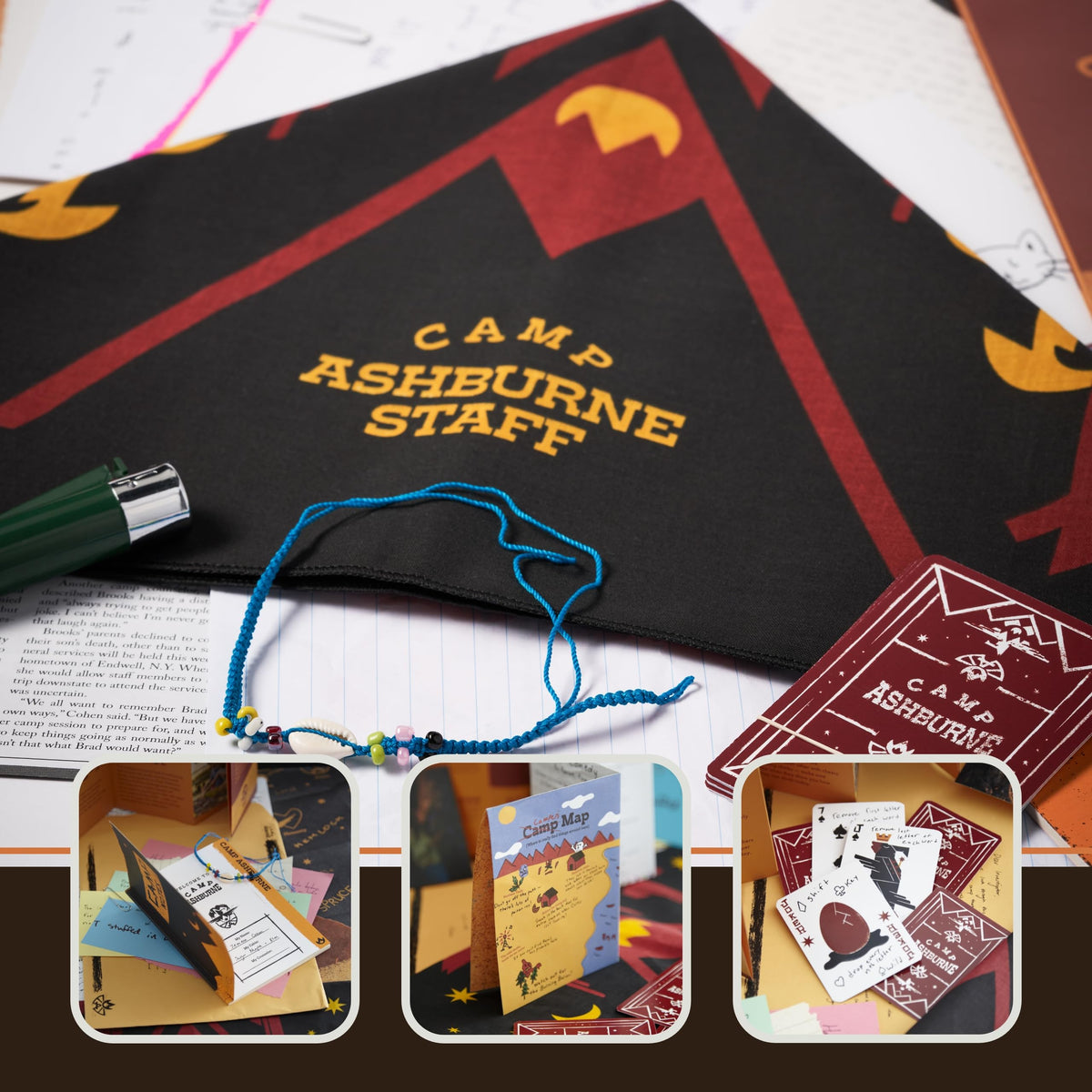 Hunt A Killer Camp Calamity clues and evidence image emphasizes investigative intrigue