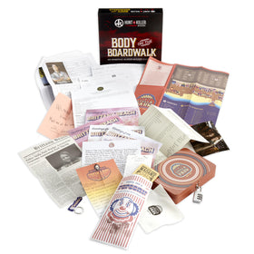 Hunt A Killer clue cards and evidence sheets invite investigation tonight.
