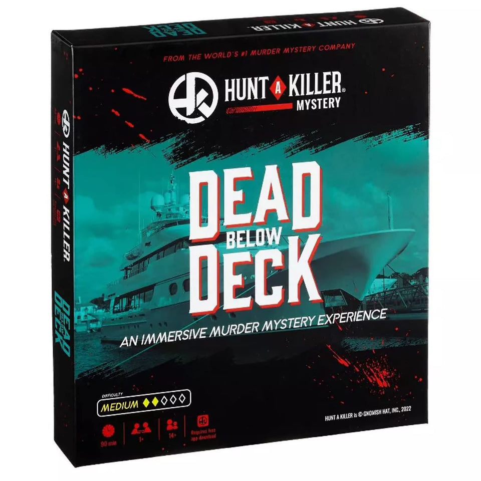 Hunt A Killer Dead Below Deck cover art—perfect for a group mystery night.