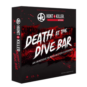 Hunt A Killer Death at the Dive Bar box opens an immersive mystery for game night