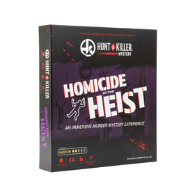 Hunt A Killer: Homicide at The Heist cover art invites you to solve a gripping mystery.