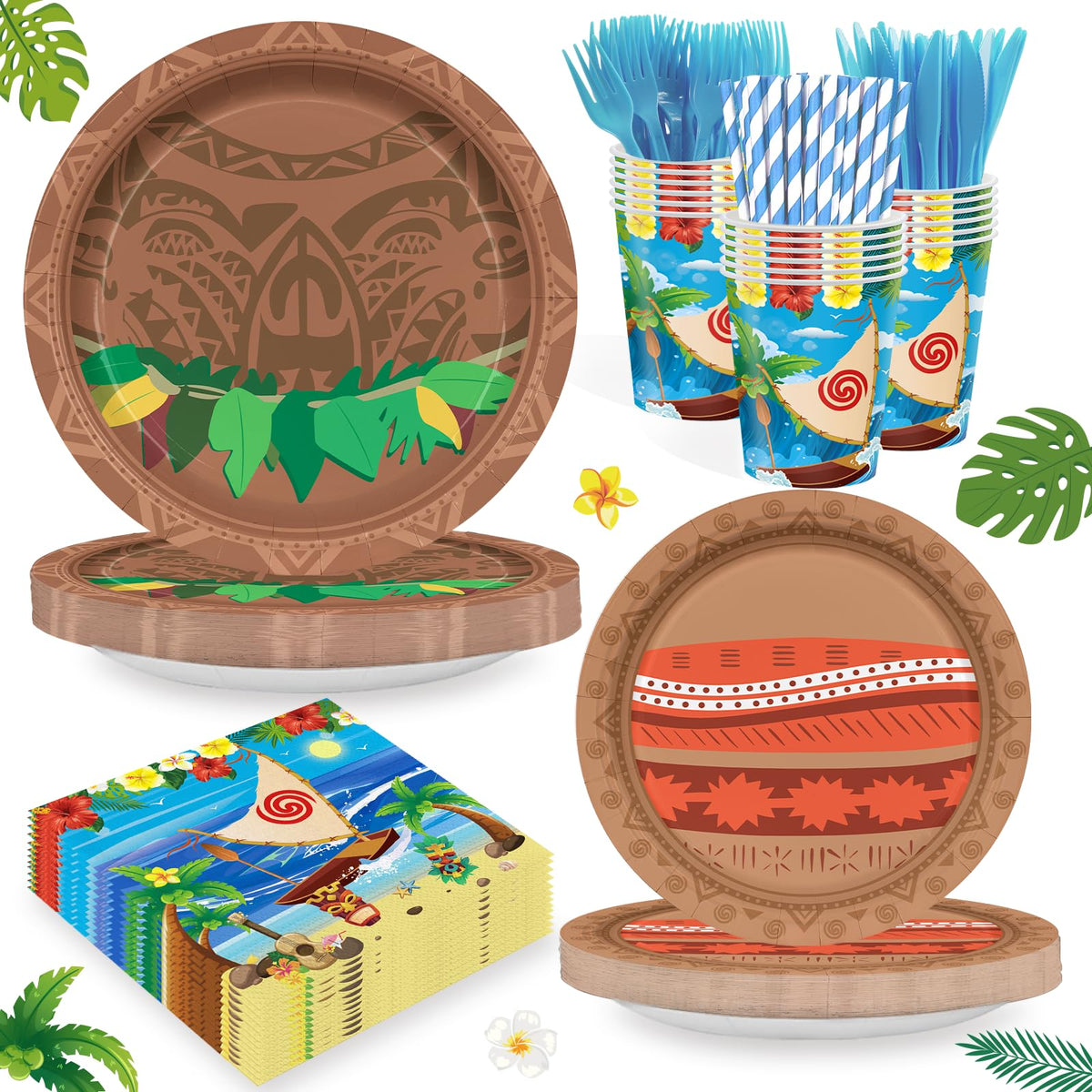 Huorege Ocean 9-inch plates, sturdy for kid-friendly beach party dinners.